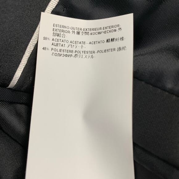 VERSACE COLLECTION Size 40 Black Acetate Blend Peak Lapel Sport Coat - Picture 10 of 11